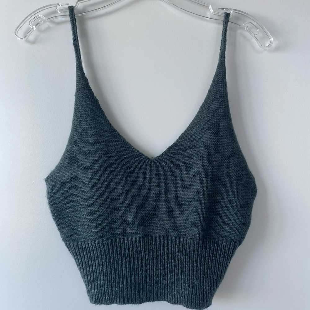 Knit Crop Tank Top
